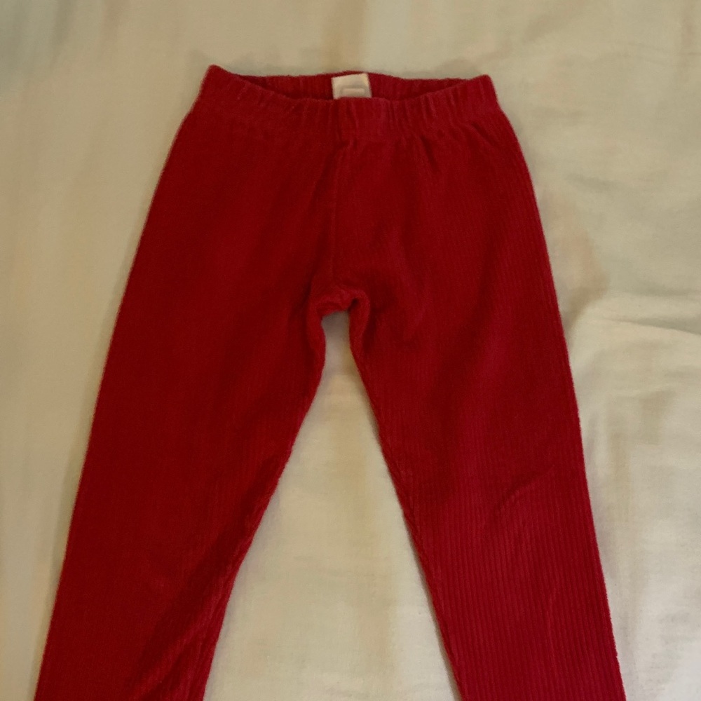 Hanna Andersson Vibrant Red Kids Leggings